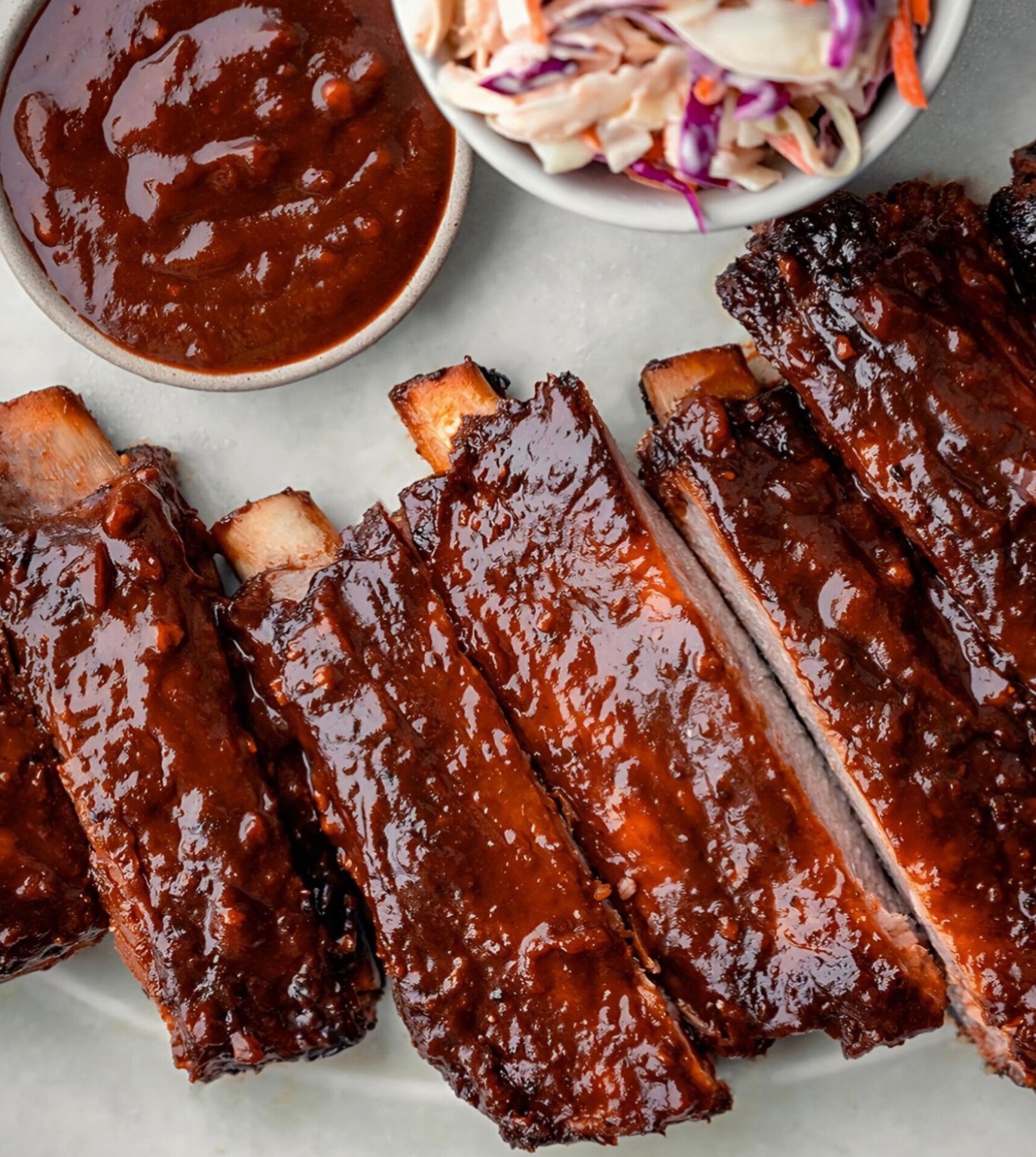 Barbecue ribs from Woody’s Serious Food
