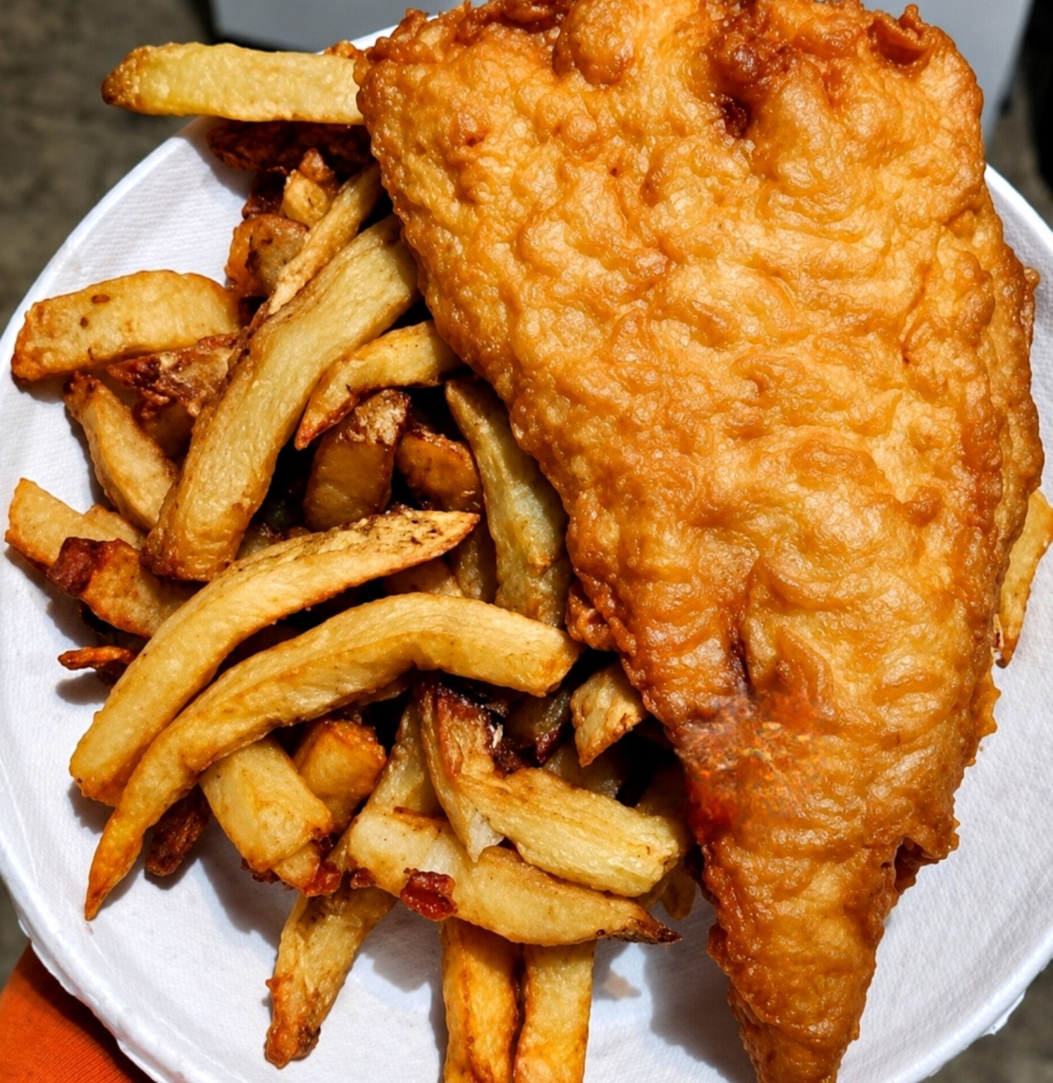 Woody’s Fish and Chips with fresh-cut fries